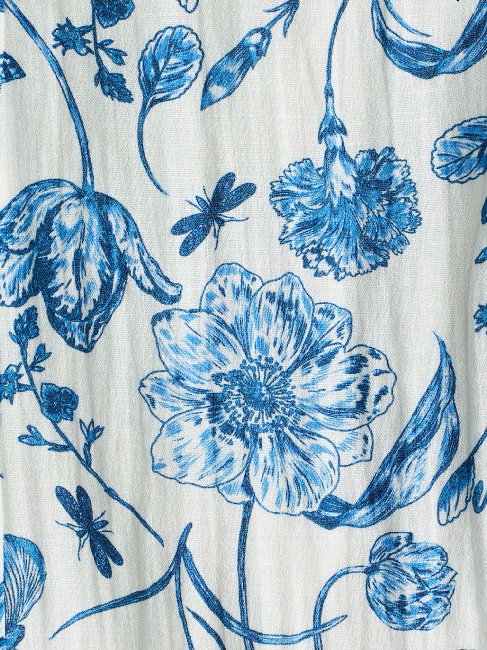 NEW Blue Floral Dress with Bow at back - Picture 2 of 4